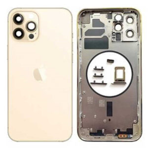 Chasis iPhone 12 Pro  Dorado  Con Tapa