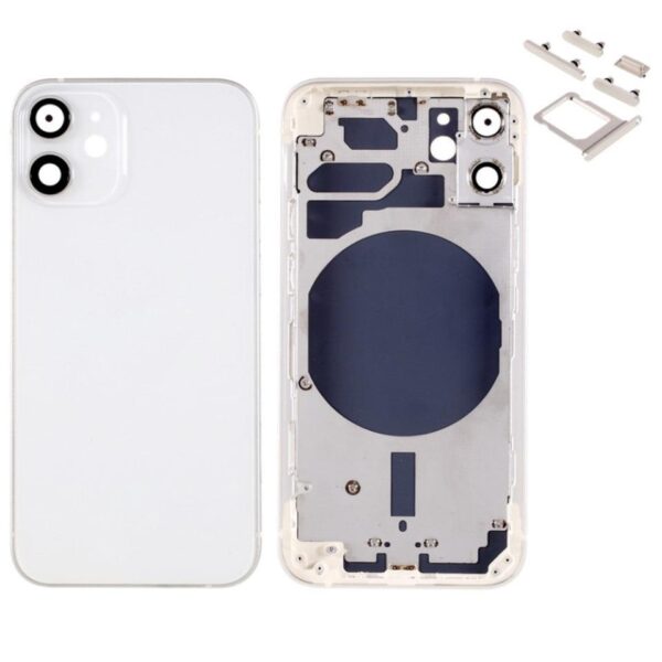 Chasis iPhone 12 Mini  Blanco  Con Tapa