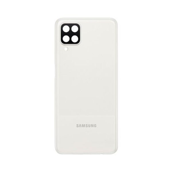 Tapa Galaxy A12  Blanca  Con Lente