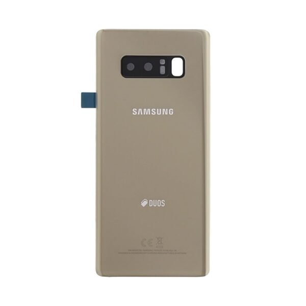 Tapa Note 8  Con lente  Oro