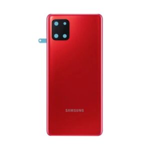 Tapa Note 10 Lite  Con Lente  Roja