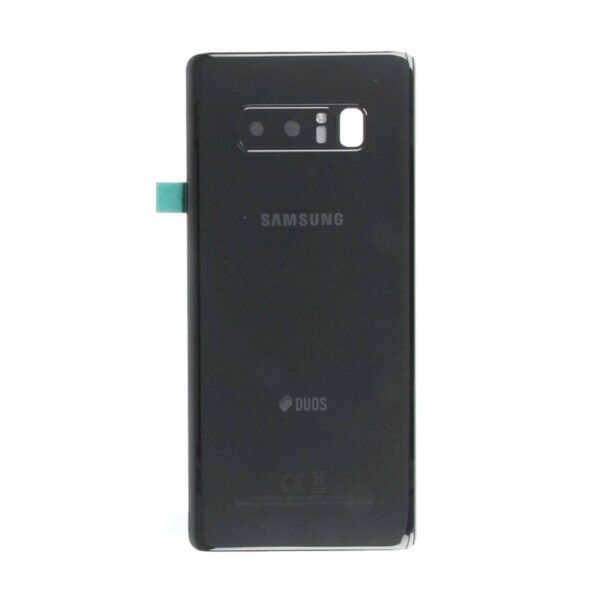 Tapa Note 8  Con lente  Negra