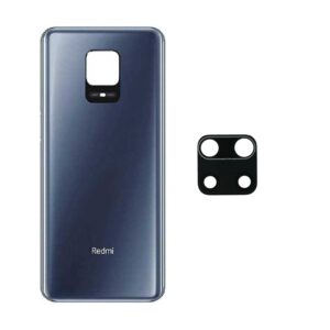 Tapa Redmi Note 9S  Con lente  Negra