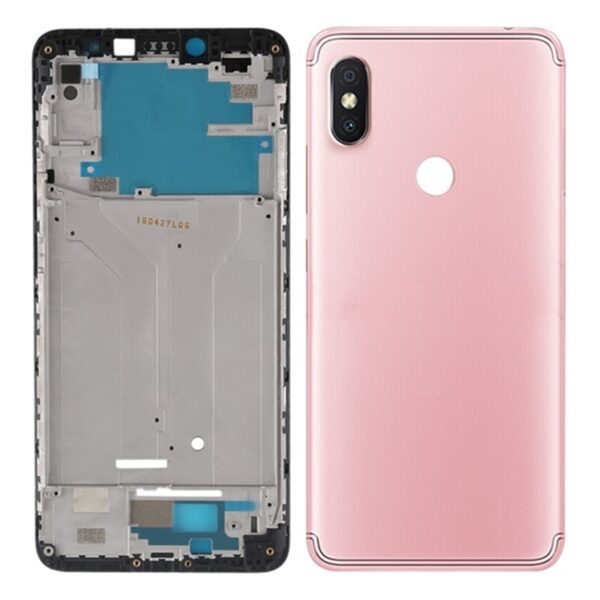 Chasis Intermedio Redmi S2 Con tapa lente Rosa