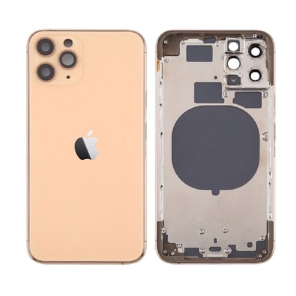 Chasis iPhone 11 Pro  Dorado  Con Tapa