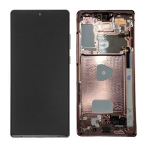 Pantalla Note 20 Original Reparada Marco Bronce