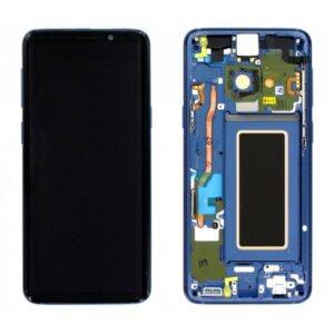 Pantalla S9  Original Reparada  Marco Azul