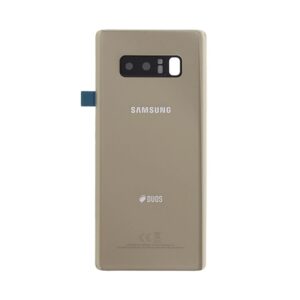 Tapa Samsung Note 9  Con lente  Dorada