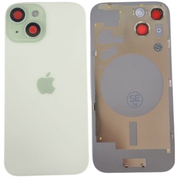 Tapa iphone 15  Con Soporte  Verde  Premium