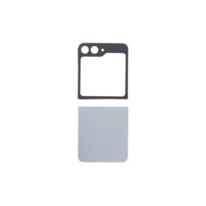 Tapa Z Flip 6  Con Lente  Plata