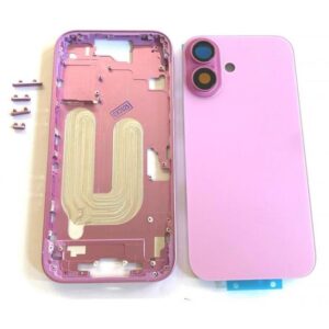 Chasis Iphone 16  Rosa  Con Tapa