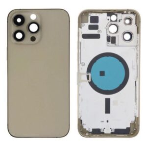 Chasis Iphone 14 Pro Max  Oro  Con Tapa