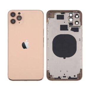 Chasis iPhone 11 Pro Max  Dorado  Con Tapa
