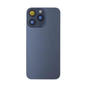 Chasis iPhone 15 Pro Max Titanio Azul  Con Tapa