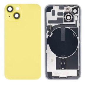 Tapa Iphone 14  Con Soporte  Amarillo