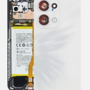Tapa Oppo Reno 13 5G  BLanco  Con Lente  Premium
