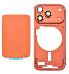 Chasis iPhone 17 Pro Max  Naranja  Con Tapa