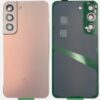 Tapa Galaxy S22  Oro Rosa  Con Lente